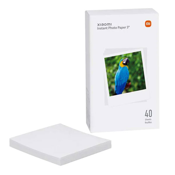 پک 40 تایی کاغذ چاپ عکس 3 اینچی شیائومی مدل Xiaomi Instant Photo Paper