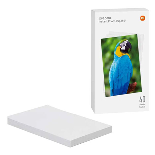 پک 40 تایی کاغذ چاپ عکس 6 اینچی شیائومی مدل Xiaomi Instant Photo Paper