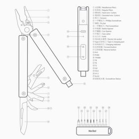 ابزار 13 کاره شیائومی مدل NexTool NE20213